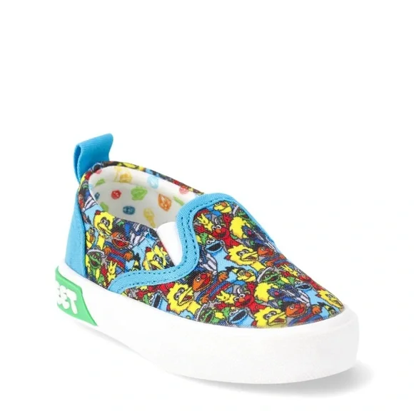 Colorful Sesame Street Kids Slip-On Shoes - Picture 4 of 7